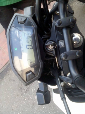 ขาย HONDA MSX 125 ปี 58 (เดือน ก.พ.) สีขาว เครื่องดีเดิมๆ สภาพภายนอกสวย เล่มพร้อมชุดโอน