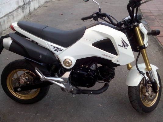 ขาย HONDA MSX 125 ปี 58 (เดือน ก.พ.) สีขาว เครื่องดีเดิมๆ สภาพภายนอกสวย เล่มพร้อมชุดโอน