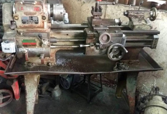 แท่นกลึง 3 ฟุต 2 เพลา ไต้หวัน ไฟบ้านพร้อมใช้งาน 42,000
