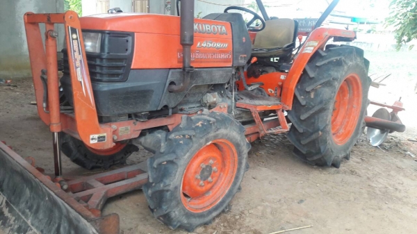 ขายตามสภาพ รถไถคูโบต้า 45แรง DI มีผาลดันหน้า หาง6 โลตารี่