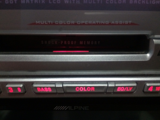 JVC KW-MZ64 CD-RW MD-RW AUX เปลี่ยนสีไฟหน้าจอ ปรีเอ้า1ชุด คุมกล่องCD มือ2 ญี่ปุ่น