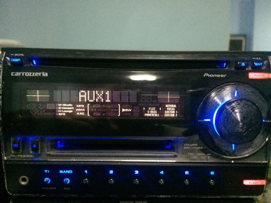 Pioneer FH-P530MD MP3-RW CD-RW AUX กราฟฟิกหน้าจอ ปรีเอ้า1ชุด คุมกล่องCD โครเมี่ยนลอก มือ2 ญี่ปุ่น