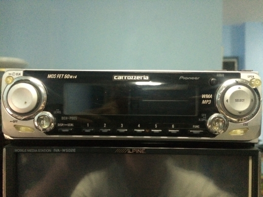 Pioneer DEH-P005 ซิ้งดำ MP3-RW CD-RW ปรีเอ้า1ชุด คุมกล่องCD มือ2 ญี่ปุ่น