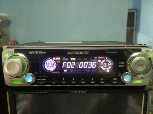 Pioneer DEH-P005 ซิ้งดำ MP3-RW CD-RW ปรีเอ้า1ชุด คุมกล่องCD มือ2 ญี่ปุ่น