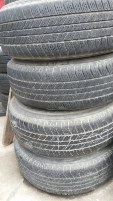 ล้อ preruner vigo fortuner bmc ขอบ17 ยางบริสโตน 265 65 17 ดอกตูมๆ