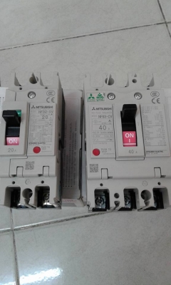 เบรคเกอร์มิซู สอง และ สามสาย 20 A. 40 A.