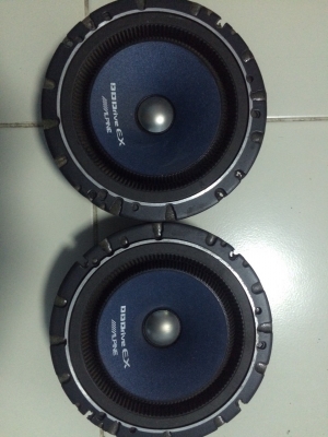 Alpine DDC-165E 6.5นิ้ว 160W โครงหล่อ แม่เหล็กนีโอ ขอบหยัก Made in Japan เสียงกลางชัด เบสนุ่น มือ2 ญี่ปุ่น