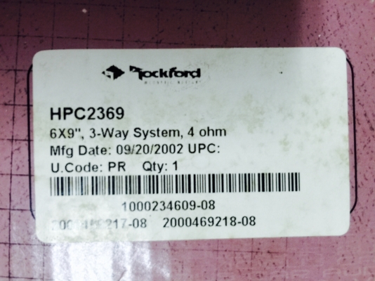 ขายลำโพง Rockford 6x9 รุ่น HPC2369 กรวยโพลีโพรไพลีน ขายลำโพง Rockford 6x9 รุ่น HPC2369 กรวยโพลีโพรไพลีน