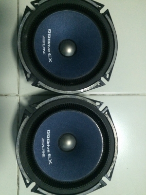 Alpine DDC-175E 6.5นิ้ว 160W โครงหล่อ แม่เหล็กนีโอ ขอบหยัก Made in Japan เสียงกลางชัด เบสนุ่น มือ2 ญี่ปุ่น