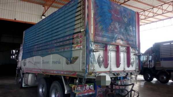 ขาย HINO 344 พ่วงแม่ลูก กระบะเนียมคอกเกษตรดั๊ม อู่ ส สมบัติ รถปี 55