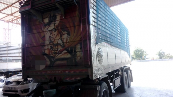 ขาย HINO 344 พ่วงแม่ลูก กระบะเนียมคอกเกษตรดั๊ม อู่ ส สมบัติ รถปี 55