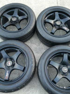 ล้อ lenso ขอบ15 4รู100 พร้อมยาง