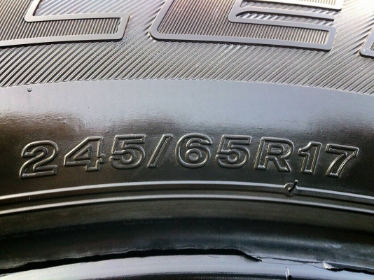 ขายยาง บริดสโตน 245/65R17 ยางาปดาห์ที่09 ปี14 ยางสวยสดไม่มีปะ จำนวน 1 ชุด 4200