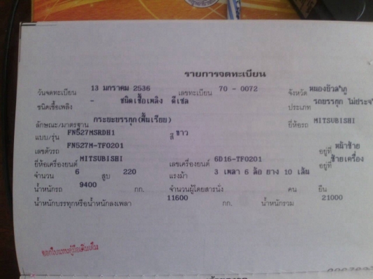 ขาย 10 ล้อ 2 เพลา พื้นเรียบ ไอ้หลงเทอร์โบ FN527M-TF เครื่อง 6D16-TF 220 แรงม้า เกียร์ 10 สปีด คัสซีสวยตลอดเส้น ช่วงล่างเบรคใหญ่ ทะเบียนพร้อมโอนครับ ขาย 10 ล้อ 2 เพลา พื้นเรียบ ไอ้หลงเทอร์โบ FN527M-TF เครื่อง 6D16-TF 220 แรงม้า เกียร์ 10 สปีด คัสซีสวยตลอดเส้น ช่วงล่างเบรคใหญ่ ทะเบียนพร้อมโอนครับ