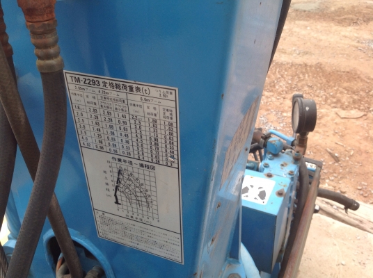 เครนติดหลังรถบรรทุก เก่านอก ญี่ปุ่นแท้  2.93 ตัน ท้องเหลี่ยม