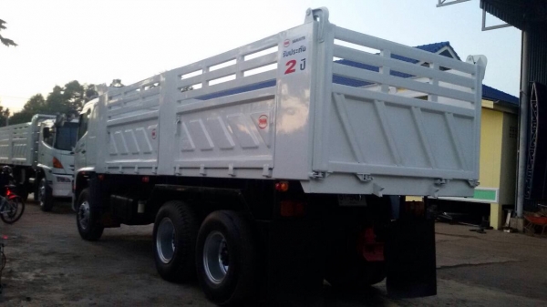 ขายรถบรรทุกสิบล้อดัมพ์ Hino 320 ปี 50 กระบะดัมพ์สามมิตรใหม่ ยางดี มีระบบลากพ่วง รถสวยพร้อมใช้งาน