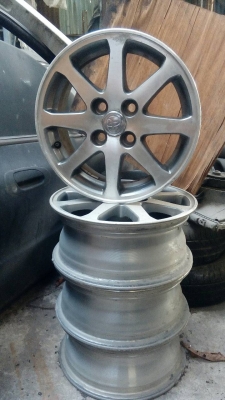 ล้อแม็ก TOYOTA VIOS 4รู100 ขอบ 14 สภาพสวย ไม่เคยซ่อม