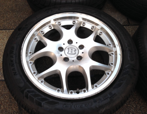ล้อ BRABUS Block 5 ขอบ18 พร้อมยางสิ้นปี13 ดอกเต็มๆ ใช้กันยาว ราคาไม่แพง