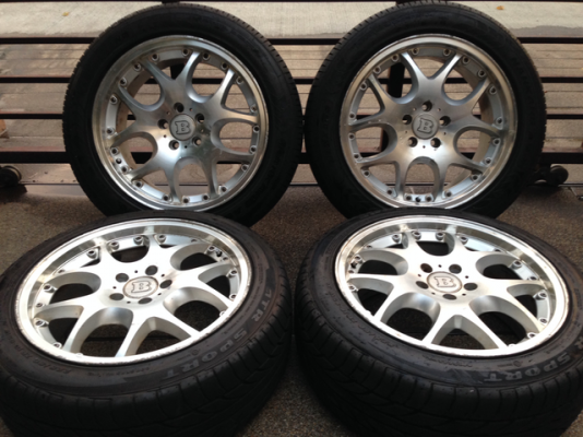 ล้อ BRABUS Block 5 ขอบ18 พร้อมยางสิ้นปี13 ดอกเต็มๆ ใช้กันยาว ราคาไม่แพง