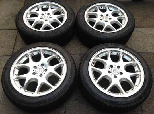 ล้อ BRABUS Block 5 ขอบ18 พร้อมยางสิ้นปี13 ดอกเต็มๆ ใช้กันยาว ราคาไม่แพง