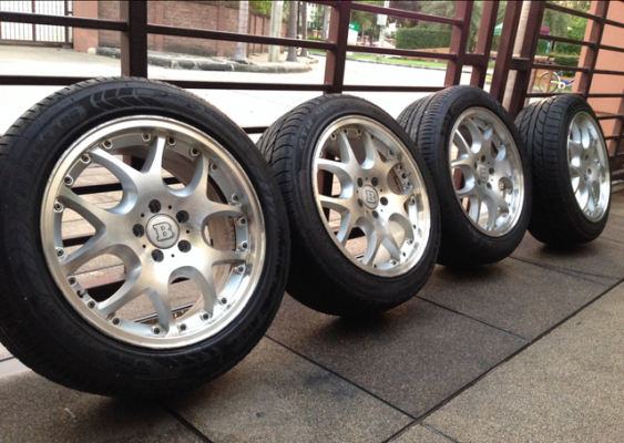 ล้อ BRABUS Block 5 ขอบ18 พร้อมยางสิ้นปี13 ดอกเต็มๆ ใช้กันยาว ราคาไม่แพง