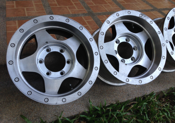 ล้อแท้ Japan แนว Off road ขอบ15 6รู139 ไม่มีซ่อม สีเดิม ขอบหนาๆ หายากสุดๆ