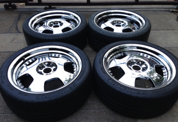 ล้อ VIP Step rim ขอบ20 สภาพสวย สีเดิม ไม่เคยซ่อม 5รู114 และ 5รู100 จากโรงงาน หน้า 8.5 นิ้ว off +42 หลัง 9.5 นิ้ว off+40 พร้อมยาง ราคาไม่แพง