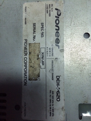 Pioneer DEH-P620 รุ่นใหญ่ USB Ipod MP3-RW CD-RW AUX ปรีเอ้า2ชุด หน้าจดสไลด์ไฟฟ้า กราฟฟิก EQ7แบน คุมกล่องCD มือ2 ญี่ปุ่น