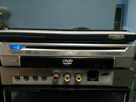 จอสไลด์ADDZEST NVS620D DVD-RW NTSC CD-RW AUX CAMERA VEDIO OUT ต่อกล่องทีวีดิจิตอลได้ Made in Japan มือ2 ญี่ปุ่น