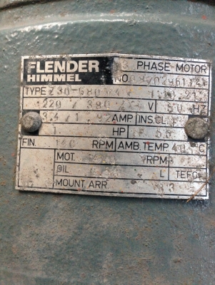 ขาย...มอเตอร์เกียร์ ขนาด 1 HP