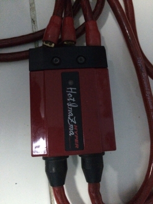 กล่องHotInazma Hyper พร้อมสายกราวด์วายแท้ 3จุด ตัวกล่อง และสายไฟ สีแดง สภาพสวย มือ2 ญี่ปุ่น