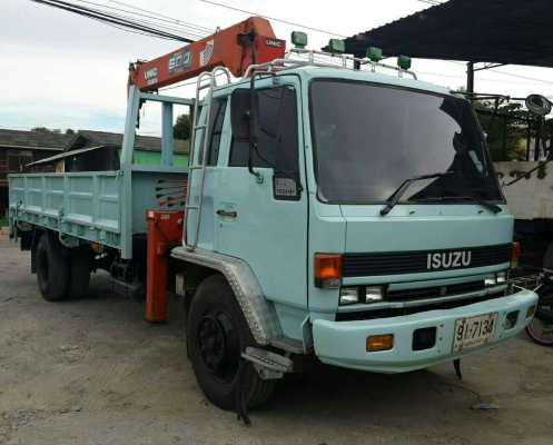 ขายดาวน์ 550,000บ หกล้อ นางฟ้า อีซูซุ FTR 32 L-195แรง ติดเครน 5ตัน ช่วงยาว 7.20ม พร้อมใช้งาน ทะเบียนพร้อมโอน