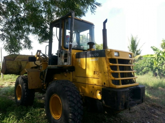 ขายรถตัก KOMATSU WA120-3 สภาพพร้อมใช้ เครื่องเกียร์ดี แรงดีเยี่ยม ยางสวยทั้งสี่เส้น แขนเดิม เอกสารสัญญาซื้อขาย