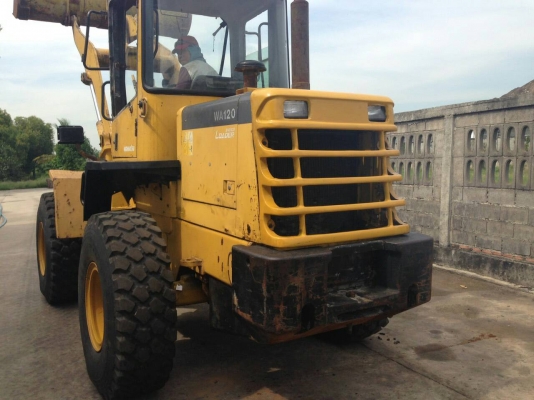 ขายรถตัก KOMATSU WA120-3 สภาพพร้อมใช้ เครื่องเกียร์ดี แรงดีเยี่ยม ยางสวยทั้งสี่เส้น แขนเดิม เอกสารสัญญาซื้อขาย