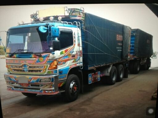 ขายรถพ่วงแม่-ลูกดัมพ์เหล็กคอกเกษตร 4 ทัด HINO MEGA 320 ปี 2551 ลูกอ่อนดัมพ์ 3 เพลา ราคา 3280000