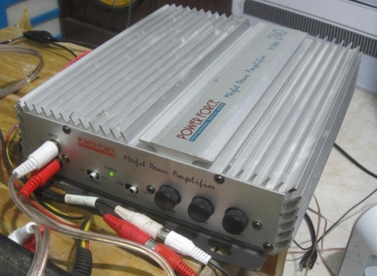 มีคลิปให้ดู!! Power Amp Mosfet 120Wx2ch ของ Power Force จาก USA