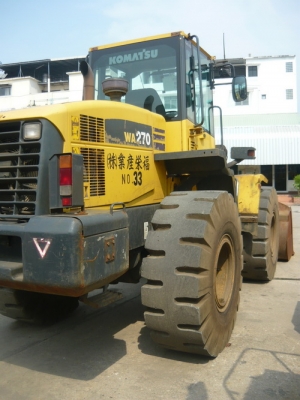 รถตักล้อยาง Komatsu WA270-5 รถเก่านอก นำเข้าจากญี่ปุ่น สภาพสวย พร้อมใช้งาน
