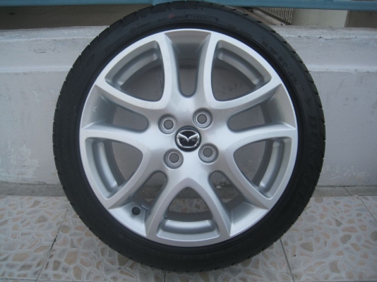 ขายล้อแม็กเดิม mazda2 16"x6.5" 4/100 et50+ยางปี12(081-3747940)