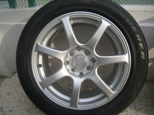 ขายล้อแม็ก LENSO BLITZ 15"x7" et 38 4/100,114 + ยางปี 09,10 (081-3747940)