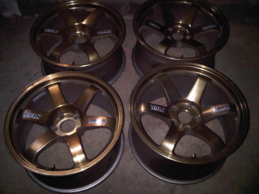 ขายล้อTE37 ROTA ขอบ18 กว้าง8.5/9.5 1ชุด ถูกๆ