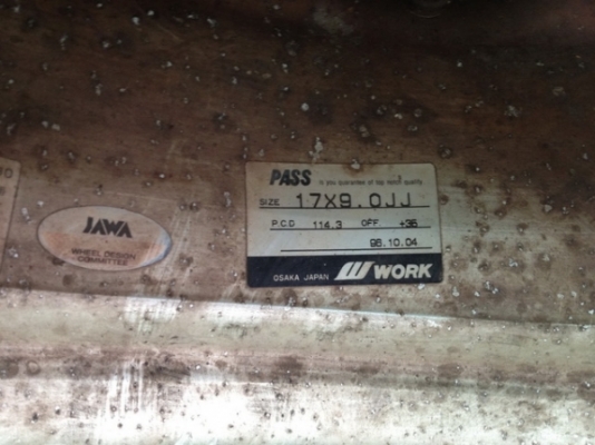 ขาย ล้อ W WORK 17นิ้ว 5 รู144 หน้า 8 หลัง9  forged