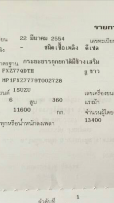 ขายรถพ่วง 22 ล้อ แม่.ลูก กระบะเหล็ก อู่.สามมิตร ดั้ม ISUZU 360 ปี.54 รถสวย ราคา2650000 ต่อรอง จัดแนนได้ สนใจรีบจองด่วน