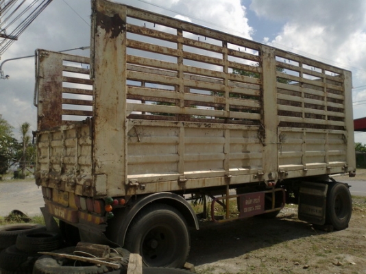 ขายลูกพ่วงไม่ดั้ม ยาว 6.4 เมตร ปี 47 กระบะเหล็ก ราคาคุยกันได้