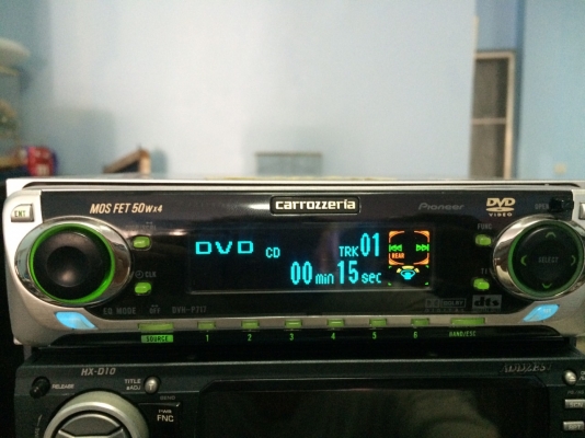 Pioneer DVH-P717 รุ่นใหญ่ DVD-RW VCD-RW CD-RW ปรีเอ้า2ชุด VEDIO OUT กราฟฟิก ครอสโอเวอร์ในตัว Made in Japan มือ2 ญี่ปุ่น