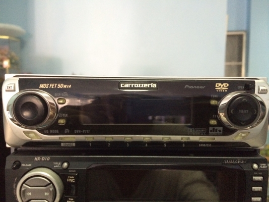 Pioneer DVH-P717 รุ่นใหญ่ DVD-RW VCD-RW CD-RW ปรีเอ้า2ชุด VEDIO OUT กราฟฟิก ครอสโอเวอร์ในตัว Made in Japan มือ2 ญี่ปุ่น