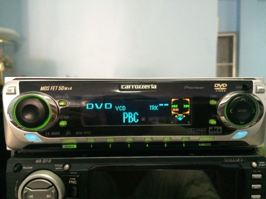 Pioneer DVH-P717 รุ่นใหญ่ DVD-RW VCD-RW CD-RW ปรีเอ้า2ชุด VEDIO OUT กราฟฟิก ครอสโอเวอร์ในตัว Made in Japan มือ2 ญี่ปุ่น