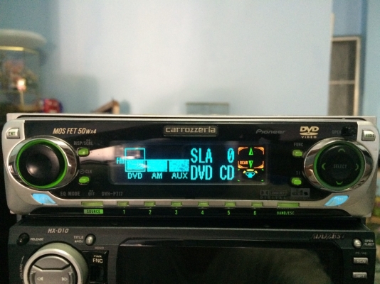 Pioneer DVH-P717 รุ่นใหญ่ DVD-RW VCD-RW CD-RW ปรีเอ้า2ชุด VEDIO OUT กราฟฟิก ครอสโอเวอร์ในตัว Made in Japan มือ2 ญี่ปุ่น