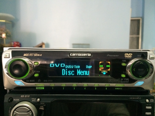 Pioneer DVH-P717 รุ่นใหญ่ DVD-RW VCD-RW CD-RW ปรีเอ้า2ชุด VEDIO OUT กราฟฟิก ครอสโอเวอร์ในตัว Made in Japan มือ2 ญี่ปุ่น