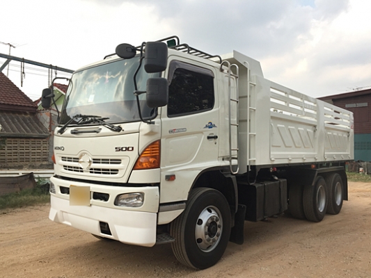 ขาย HINO MEGA 320 ยูโรทู ดั้มสามมิตรมีระบบลากพ่วง ยางใหม่10เส้น เครื่องเดิม เกียร์เดิม หัวเก๋งสีเดิม คัสซีสวย