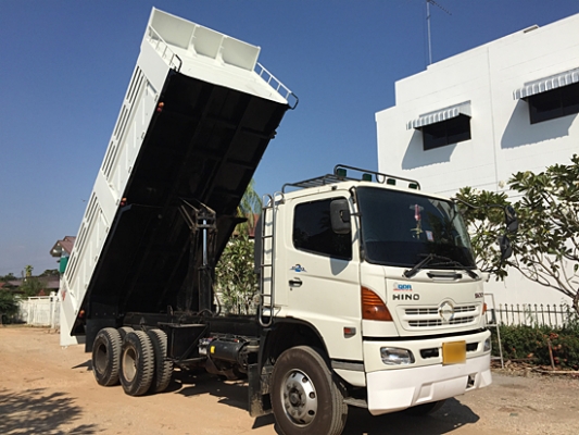 ขาย HINO MEGA 320 ยูโรทู ดั้มสามมิตรมีระบบลากพ่วง ยางใหม่10เส้น เครื่องเดิม เกียร์เดิม หัวเก๋งสีเดิม คัสซีสวย